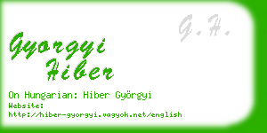 gyorgyi hiber business card
